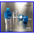 2014 neues Produkt lose Pulver Fall lose Lidschatten Container Kosmetik Verpackung lose Container mit Spiegel